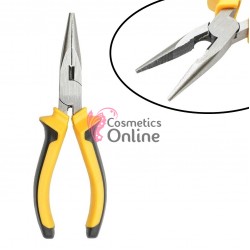 Cleste patent pentru extensii de par cu microring cu varf drept cu zimti DVX004